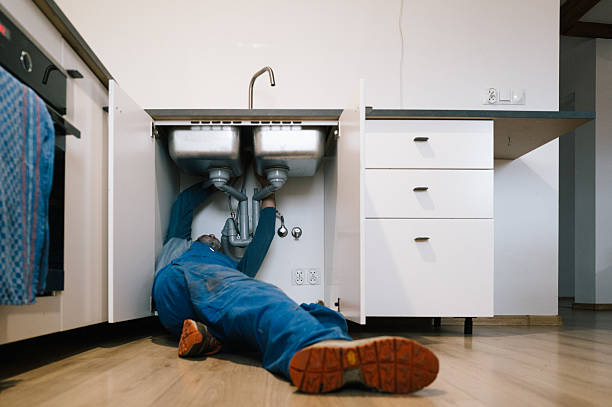 Professional Drain Cleaning technician working in Mackey, IN